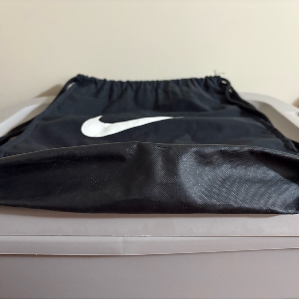 Nike Gray Drawstring Backpack - image 2
